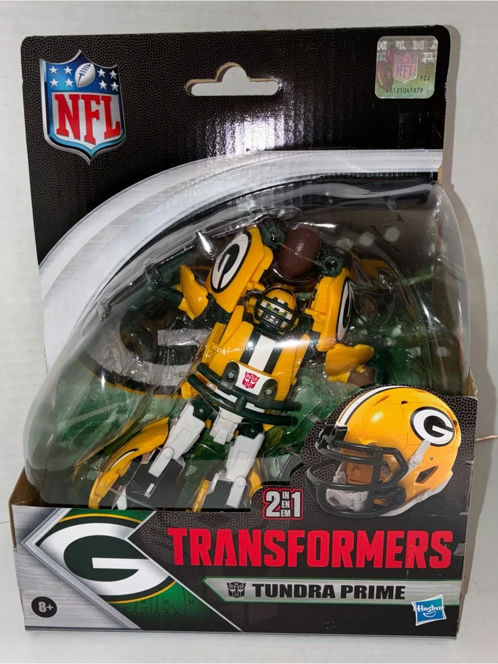 Transformers NFL Green Bay Packers Tundra Prime 5.5” OS, Multi-Colored